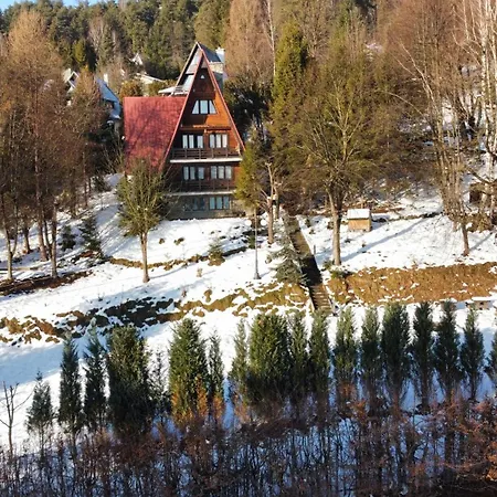 Bukowa Jezioro Zywieckie Beskid Zywiecki Slaski Sauna Jacuzzi Kominek Morsowanie Zywiec Szczyrk 샬레 트레스나